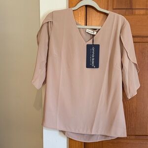 Anna-Kaci Women's Elegant Blush Blouse